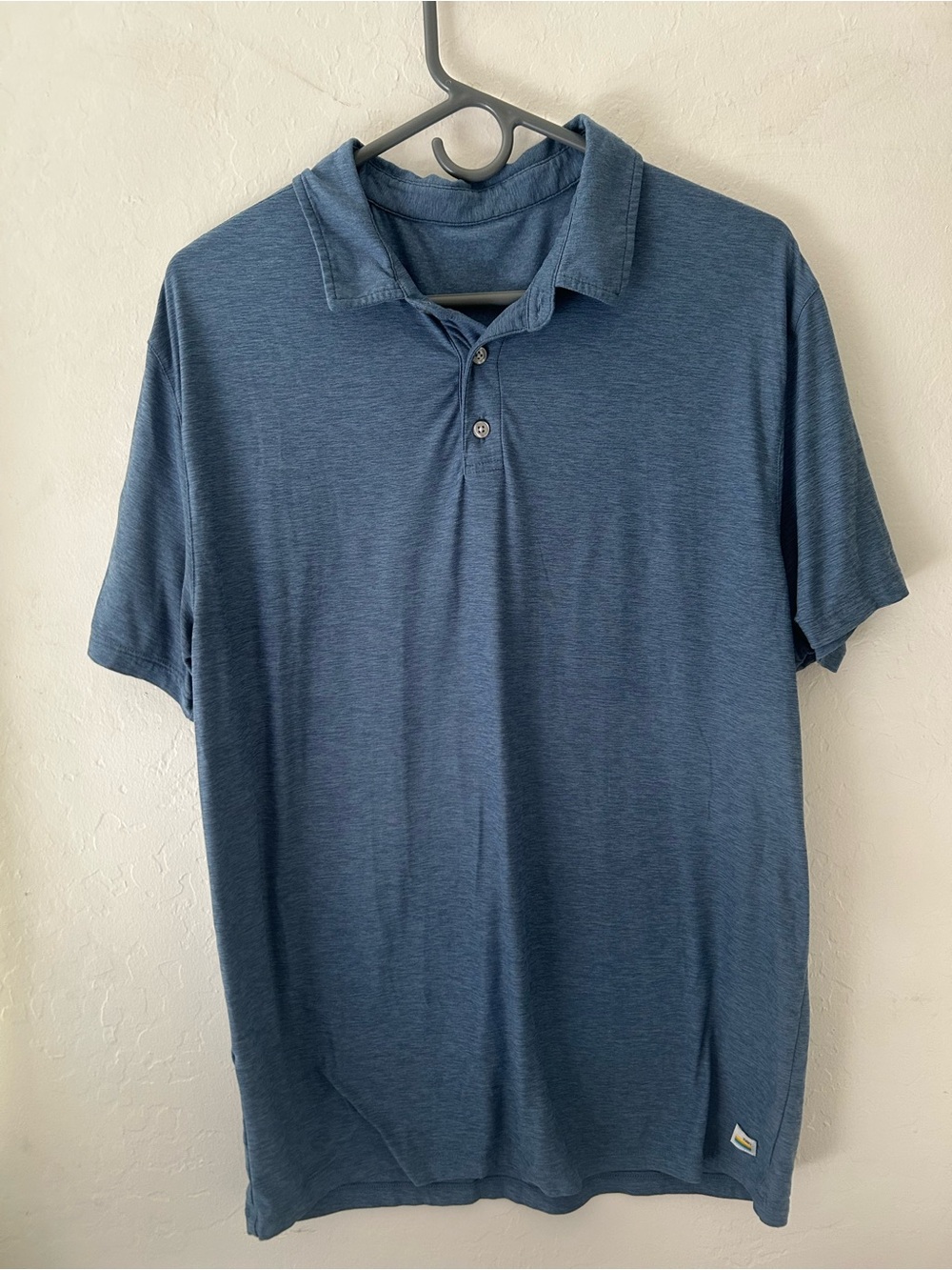 Vuori Blue Heather Polo Shirt